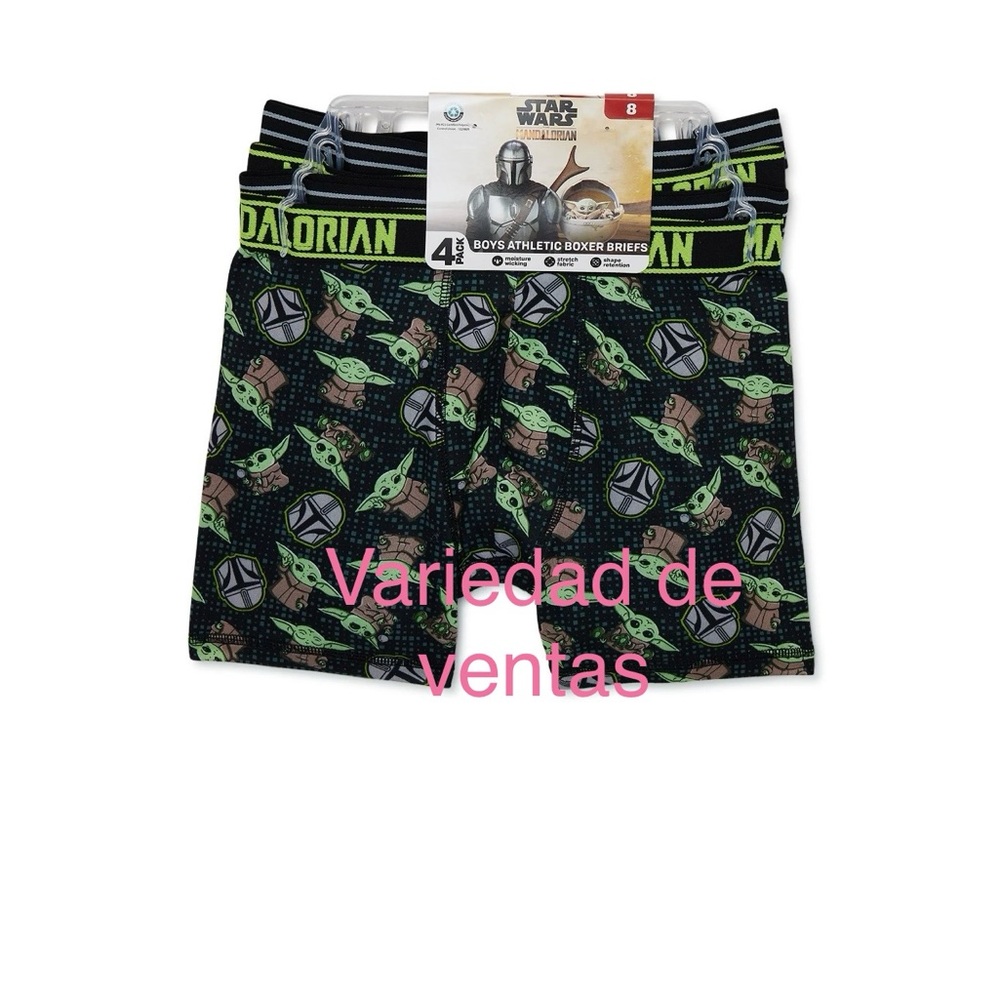 Star Wars Boys The Mandalorian Boxer Briefs, 4-Pack, Size 8